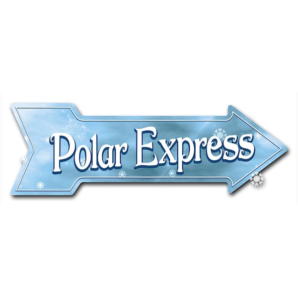 Polar Express Arrow Decal Funny Home Decor 36in Wide